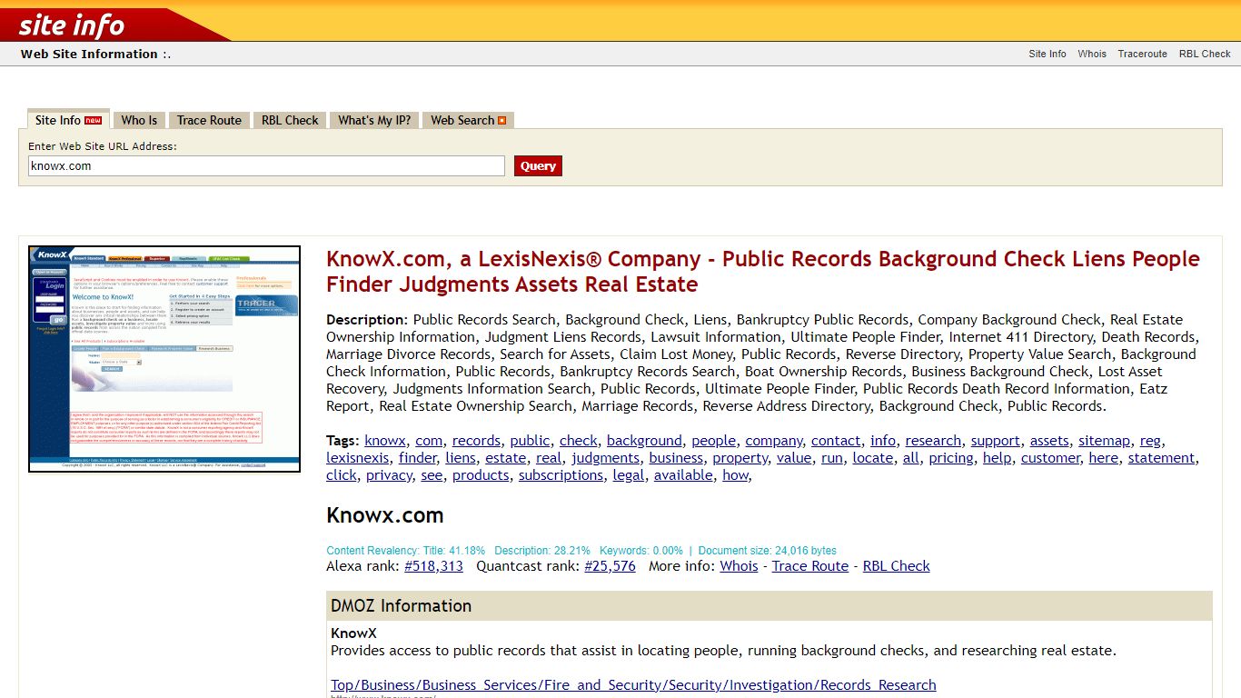 Knowx.com: KnowX.com, a LexisNexis® Company - Public Records Background ...